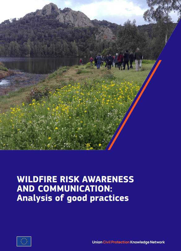 WILDFIRE RISK AWARENESS AND COMMUNICATION: Analysis of good practices Portada oficia del documento WILDFIRE RISK AWARENESS AND COMMUNICATION: Analysis of good practices