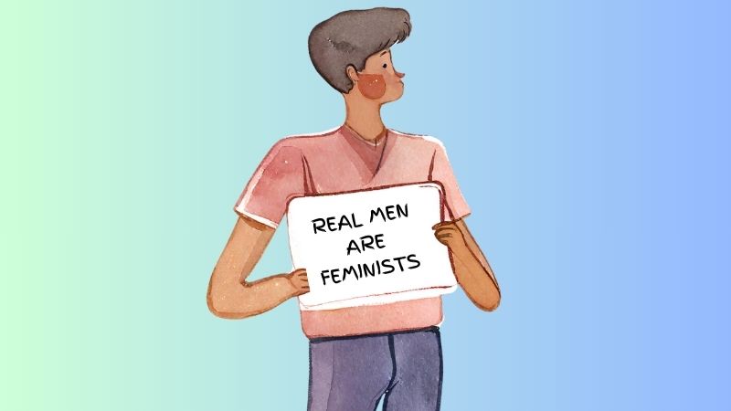 hombre aliado feminismo ciencia cartel
