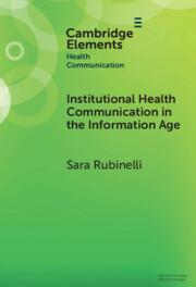 Portada del Cabridge Element in 'Health Communication'